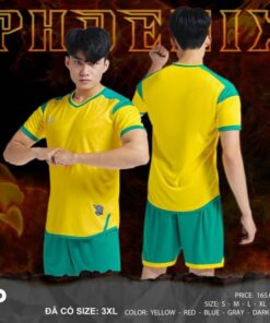 Quần áo bóng đá không logo Just Play Phoenix vàng