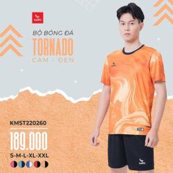 Quần áo bóng đá không logo Kamito Tornado màu cam