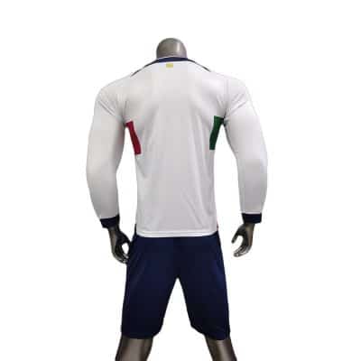 Quần áo Bồ Đào Nha sân nhà màu trắng 22-23 tay dài mặt lưng
