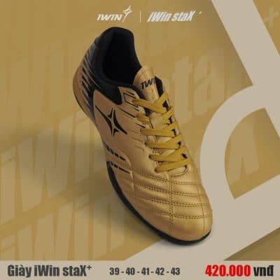 Giày bóng đá đế đinh TF sân cỏ nhân tạo IWIN Star+ Đồng