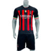 Quần áo AC Milan 2022 màu đen sọc đỏ
