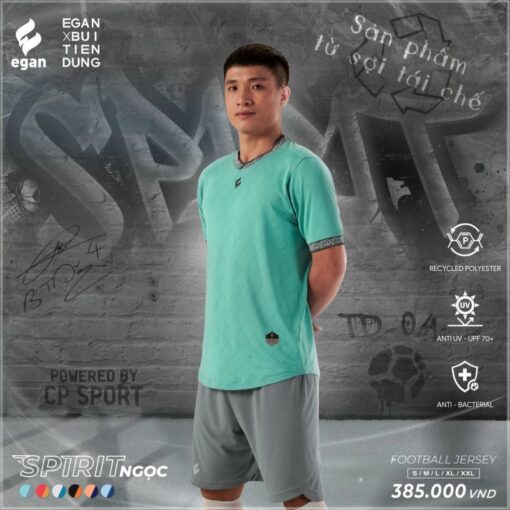 Quần áo bóng đá không logo CP Spirit ngọc