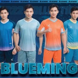 Quần áo bóng đá không logo Wika Blueming