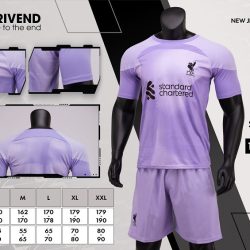 Quần áo Liverpool màu tím Strivend cao cấp 2022-23