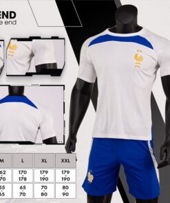 Quần áo Pháp Training màu trắng Strivend cao cấp 2022-23