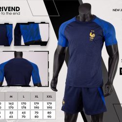 Quần áo Pháp Training màu xanh Strivend cao cấp 2022-23