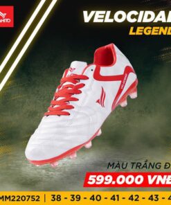 Giày bóng đá Kamito Velocidad Legend AG sân cỏ tự nhiên màu trắng