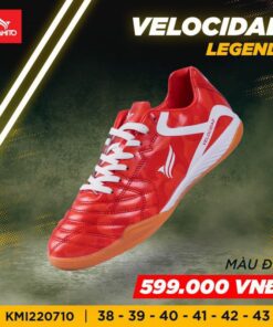 Giày bóng đá Kamito Velocidad Legend IC sân Futsal màu đỏ