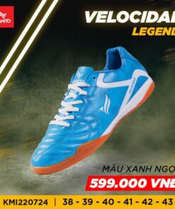 Giày bóng đá Kamito Velocidad Legend IC sân Futsal màu xanh da