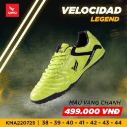 Giày bóng đá Kamito Velocidad Legend TF sân cỏ nhân tạo màu vàng chanh