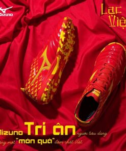 Giày bóng đá Mizuno Morelia Neo III Lạc Việt Limited Edition sân cỏ nhân tạo màu đỏ 1