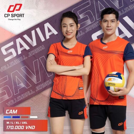 Quần áo bóng chuyền CP-SAVIA Cam