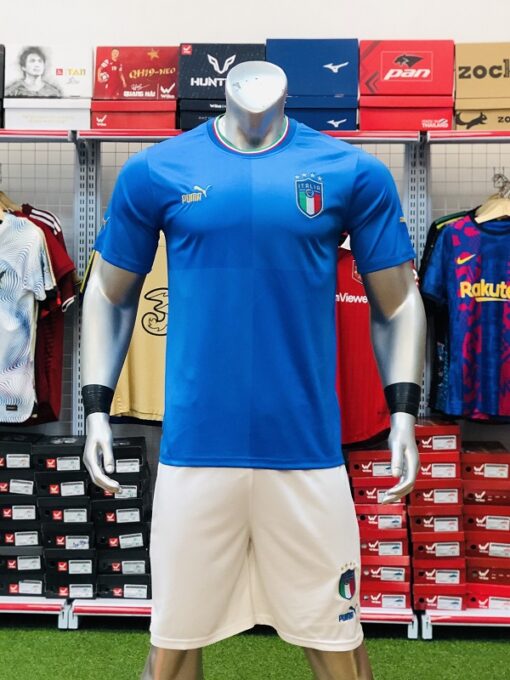 Quần áo Ý màu xanh sân nhà World Cup 2022 hàng Thái F2