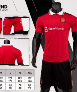 Quần áo MU màu đỏ Strivend cao cấp 2022-23