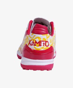 Giày bóng đá trẻ em Kamito TA11 Woncup TF sân cỏ nhân tạo màu trắng vàng đỏ 1