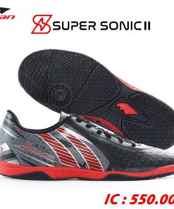 Giày Pan Super Sonic 2 mẫu mới 2022 IC sân futsal màu đen