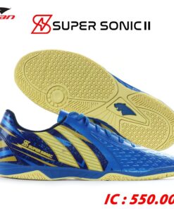Giày Pan Super Sonic 2 mẫu mới 2022 IC sân futsal màu xanh bích