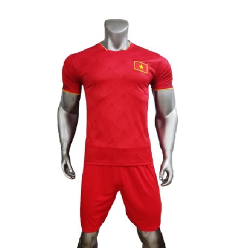 Quần áo bóng đá đội tuyển Việt Nam sân nhà màu đỏ 2022-23