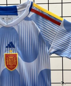 Quần áo trẻ em Tây Ban Nha màu xanh sân khách World Cup 2022 F1 - K1 - 1