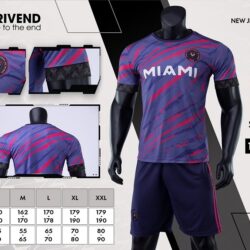 Quần áo Inter Miami màu tím Strivend cao cấp 2022-23