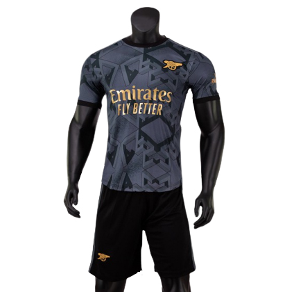 Quần áo Arsenal Strivend cao cấp 2022-23 đen đồng