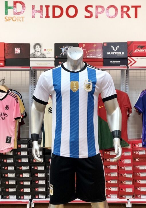 Quần áo Argentina 3 sao vô địch World Cup 2022 hàng Việt kiểu 1