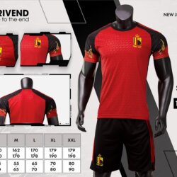 Quần áo Bỉ Strivend cao cấp 2022-23 màu đỏ