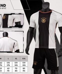 Quần áo Đức Strivend cao cấp 2022-23 màu trắng đen