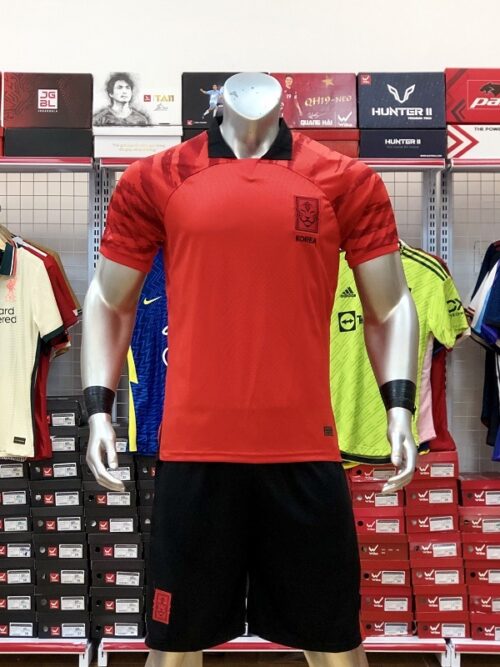 Quần áo Hàn  màu đỏ sân nhà World Cup 2022 hàng Thái F2 kiểu 1