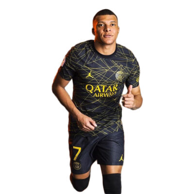 Quần áo PSG màu đen sân khách thứ 4 2022-23