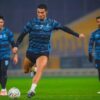Quần áo Al Nassr Ronaldo màu xanh cổ vịt sân khách mùa 2023