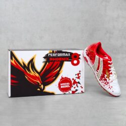 Giày bóng đá Pan Perfoxmax 8 màu trắng đỏ