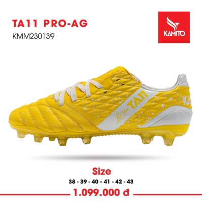 Giày đá bóng Kamito TA11 Pro - AG sân cỏ tự nhiên 2023 màu vàng