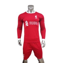 Quần áo Liverpool tay dài sân nhà màu đỏ 2023