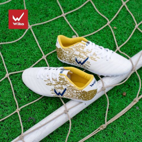 Giày đá bóng Wika Ultra 5 sân cỏ nhân tạo màu trắng đồng