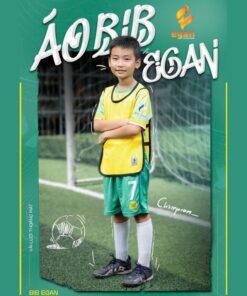 Áo Bib bóng đá trẻ em Egan màu vàng