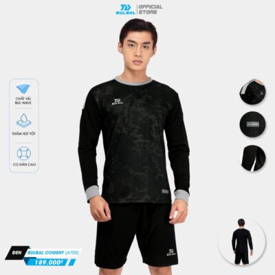 QUẦN ÁO THỦ MÔN KHÔNG LOGO BULBAL COGENT 10 Quần áo thủ môn không logo Bulbal Cogent đen