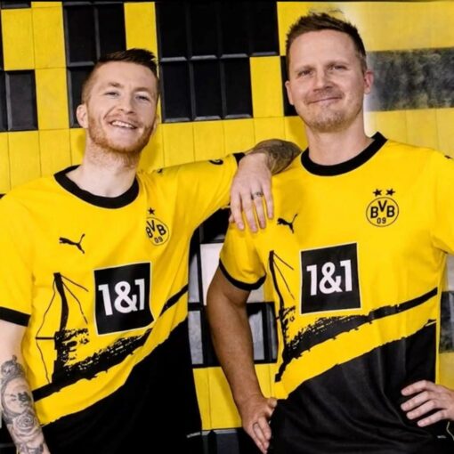 Quần áo bóng đá Dortmund 2024 màu vàng sân nhà