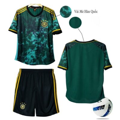 Quần áo bóng đá Đức 2024 màu xanh sân khách HD