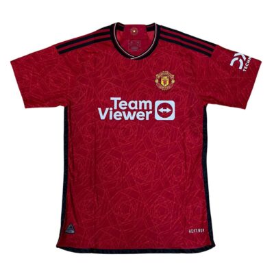 Quần áo bóng đá MU 2024 màu đỏ sân nhà player f1