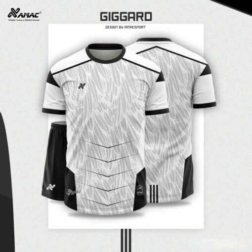 Quần áo đá banh không logo Amac Giggard trắng