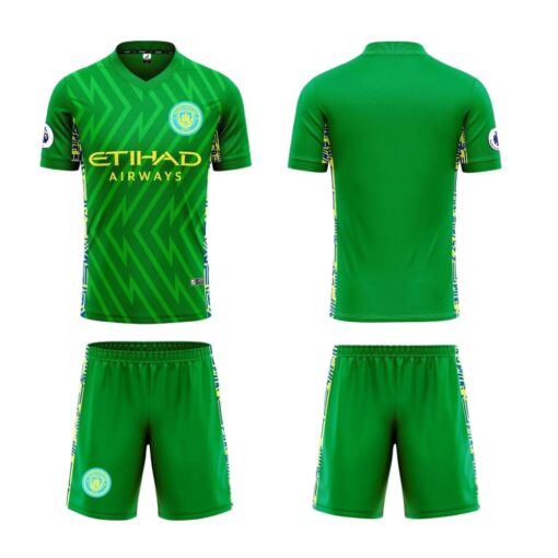 Quần áo thủ môn Man City 2024 màu xanh két hàng Việt kiểu 1