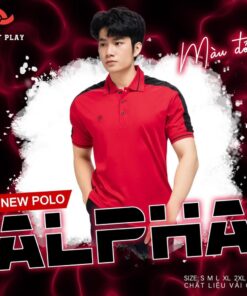 Áo thun Polo Just Play Alpha màu đỏ