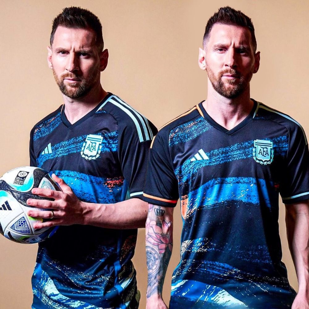 Quần áo bóng đá Argentina 2024 màu xanh sân khách World Cup
