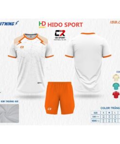 Quần áo đá banh không logo CR Lightning màu trắng