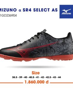 Giày bóng đá Mizuno Alpha SR4 Select AS sân cỏ nhân tạo đen