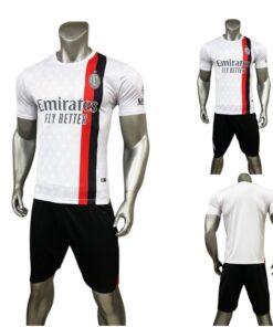 Quần áo bóng đá AC Milan 2024 màu trắng sân khách Just Play
