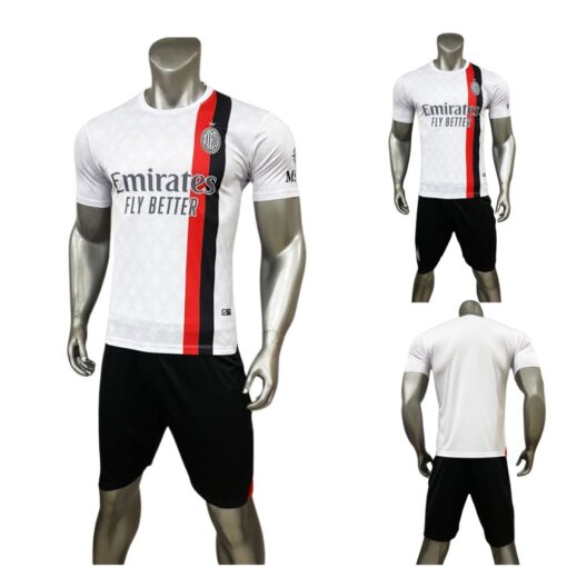 Quần áo bóng đá AC Milan 2024 màu trắng sân khách Just Play