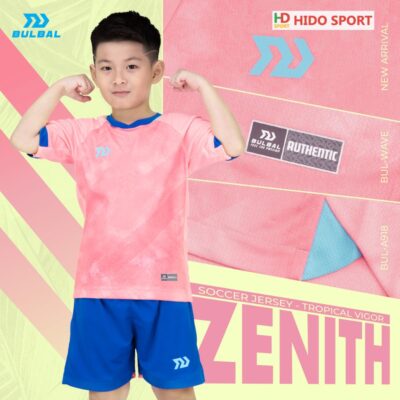 Quần áo bóng đá trẻ em Bulbal Zenith hồng