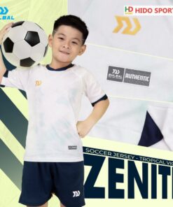 Quần áo bóng đá trẻ em Bulbal Zenith trắng